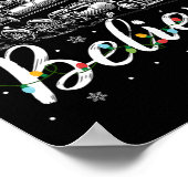 Vrolijk Kerstfeest Geloof In De Kerstman Familie K Poster (Hoek)