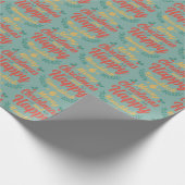 Vrolijk kerstfeest Gelukkig Chanoeka Chrismukkah Cadeaupapier (Hoek)