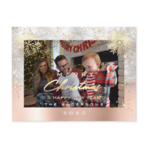 Vrolijk Kerstfeest Gelukkig Jaar Goud Grijs Glitte