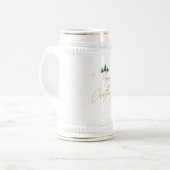 Vrolijk Kerstfeest Gelukkig Nieuwjaar 2024 Bierpul (Voorkant links)