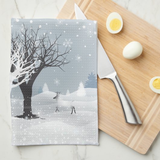 Vrolijk Kerstfeest & Gelukkig Nieuwjaar! 2024 XMAS Theedoek (Quarter Fold)