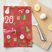 Vrolijk Kerstfeest & Gelukkig Nieuwjaar 2024 XMAS  Theedoek (Quarter Fold)