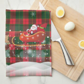 Vrolijk Kerstfeest & Gelukkig Nieuwjaar 2025 Sinte Theedoek (Quarter Fold)