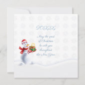 Vrolijk Kerstfeest & Gelukkig Nieuwjaar! 20XX XMAS Notitiekaartje (Achterkant)