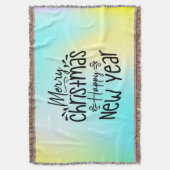 Vrolijk Kerstfeest Gelukkig Nieuwjaar-45910 Deken (Voorkant Verticaal)