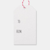 Vrolijk Kerstfeest & Gelukkig Nieuwjaar Cadeau Lab Cadeaulabel (Achterkant)