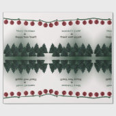 Vrolijk kerstfeest, gelukkig nieuwjaar cadeaupapier (Vlak)