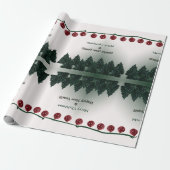 Vrolijk kerstfeest, gelukkig nieuwjaar cadeaupapier (Uitgerold)