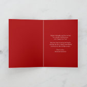 Vrolijk Kerstfeest Gelukkig Nieuwjaar Coquette Bow Feestdagen Kaart (Binnen)