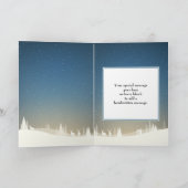 Vrolijk Kerstfeest Gelukkig Nieuwjaar Familienaam Kaart (Binnen)