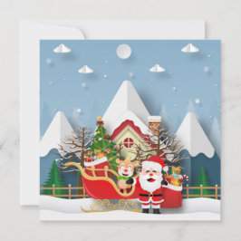 Vrolijk Kerstfeest/Gelukkig Nieuwjaar Feestdagenkaart