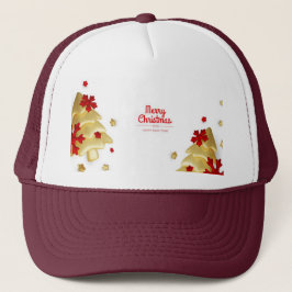 Vrolijk Kerstfeest Gelukkig Nieuwjaar Feestelijk V Trucker Pet