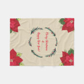 Vrolijk kerstfeest, gelukkig nieuwjaar fleece deken (Voorkant (Horizontaal))
