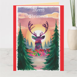 Vrolijk kerstfeest Gelukkig Nieuwjaar Floral Holid Kaart