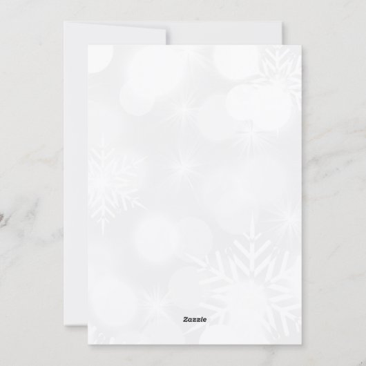 Vrolijk kerstfeest & gelukkig nieuwjaar foto feestdagenkaart (Achterkant)