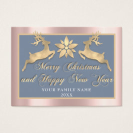 Vrolijk Kerstfeest Gelukkig Nieuwjaar Foto RoseBlu Visitekaartje