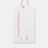 Vrolijk kerstfeest | Gelukkig nieuwjaar | Gingerbr Cadeaulabel (Achterkant)