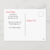 Vrolijk kerstfeest | Gelukkig nieuwjaar | Gingerbr Feestdagenkaart (Achterkant)