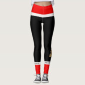 Vrolijk kerstfeest/Gelukkig Nieuwjaar/Goud Boom Leggings (Voorkant)