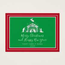 Vrolijk Kerstfeest Gelukkig Nieuwjaar Heilige Fami