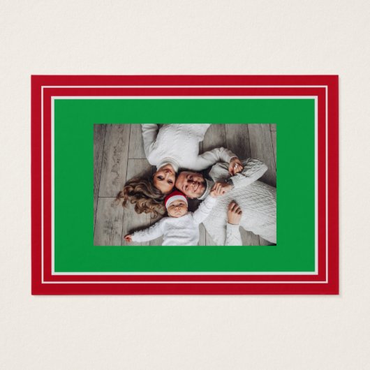 Vrolijk Kerstfeest Gelukkig Nieuwjaar Heilige Fami Visitekaartje (Achterkant)