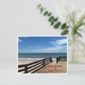 Vrolijk Kerstfeest & Gelukkig Nieuwjaar Het MUSEUM Feestdagenkaart (Staand voorkant)