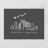 Vrolijk Kerstfeest Gelukkig Nieuwjaar Houston Texa Briefkaart (Voorkant)