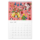 Vrolijk Kerstfeest Gelukkig Nieuwjaar Kalender 202 (Jan 2027)