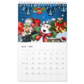 Vrolijk Kerstfeest Gelukkig Nieuwjaar Kalender 202 (Mar 2027)