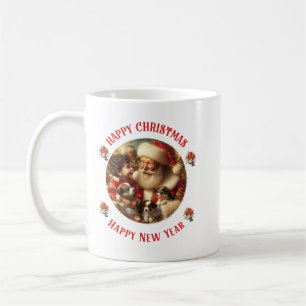 "Vrolijk kerstfeest, gelukkig nieuwjaar" Koffiemok
