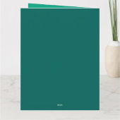 Vrolijk Kerstfeest Gelukkig Nieuwjaar Logo Typogra Kaart (Achterkant)