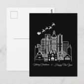 Vrolijk Kerstfeest Gelukkig Nieuwjaar Melbourne Au Briefkaart (Voorkant / Achterkant)
