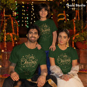 Vrolijk Kerstfeest Gelukkig Nieuwjaar Modern Groen T-shirt