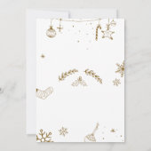 Vrolijk Kerstfeest & Gelukkig Nieuwjaar Modern Kaart (Achterkant)