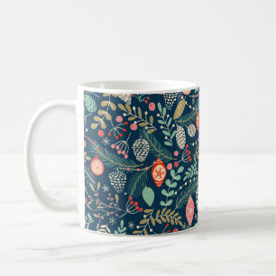 Vrolijk kerstfeest, gelukkig nieuwjaar naadloos pa koffiemok
