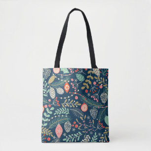 Vrolijk kerstfeest, gelukkig nieuwjaar naadloos pa tote bag