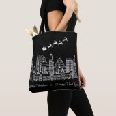 Vrolijk Kerstfeest Gelukkig Nieuwjaar Ottawa Canad Tote Bag (Dichtbij)