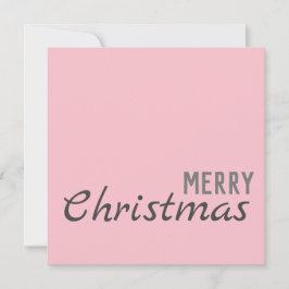 Vrolijk Kerstfeest Gelukkig Nieuwjaar Roze Vakanti Kaart