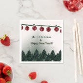 Vrolijk kerstfeest, gelukkig nieuwjaar servet (Insitu)