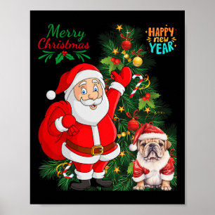 Vrolijk Kerstfeest Gelukkig Nieuwjaar Sinterklaas Poster