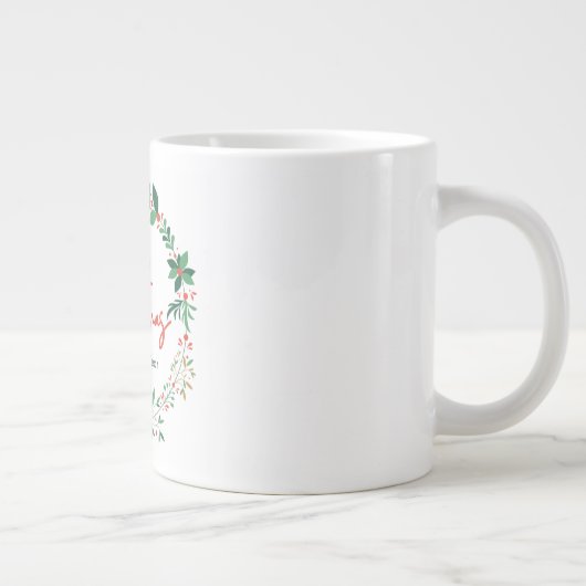 Vrolijk Kerstfeest & Gelukkig Nieuwjaar Specialty  Grote Koffiekop (Rechts)