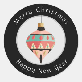 Vrolijk Kerstfeest & Gelukkig Nieuwjaar Sticker
