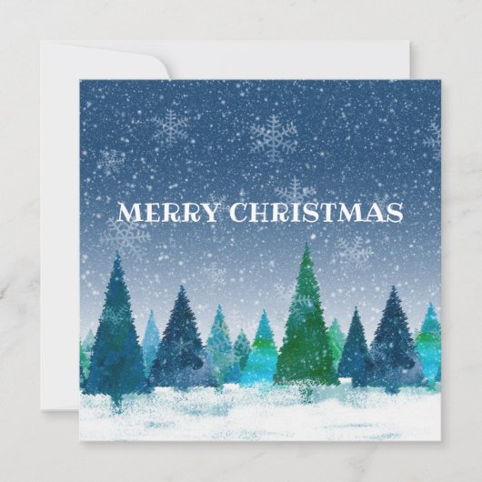 "Vrolijk kerstfeest" gepersonaliseerd Briefkaart (Voorkant)