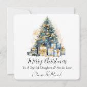 Vrolijk kerstfeest gepersonaliseerd feestdagenkaart (Voorkant)