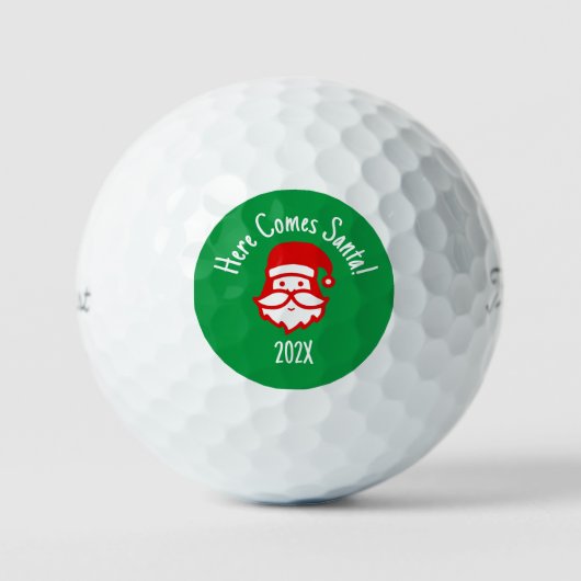 Vrolijk kerstfeest Gepersonaliseerd golfbal Golfballen (Voorkant)