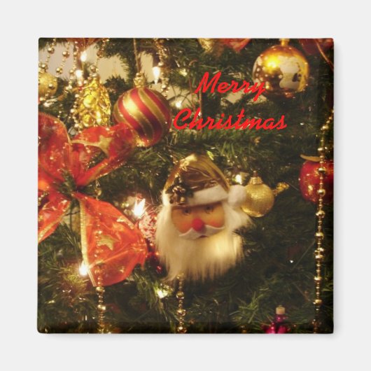 Vrolijk kerstfeest - Gepersonaliseerd Magneet (Voorkant)