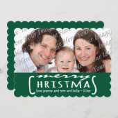 Vrolijk Kerstfeest Gepersonaliseerde Fotokaart Gro Feestdagenkaart (Voorkant / Achterkant)