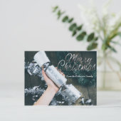 Vrolijk kerstfeest Gepersonaliseerde Kaart voor de (Staand voorkant)