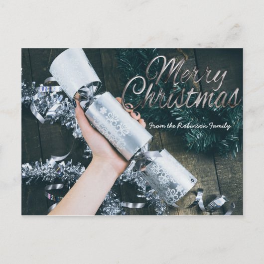 Vrolijk kerstfeest Gepersonaliseerde Kaart voor de (Voorkant)