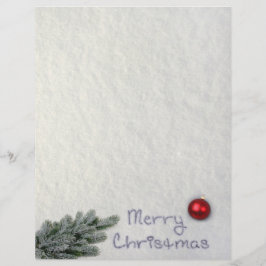 Vrolijk kerstfeest geschreven in de sneeuw